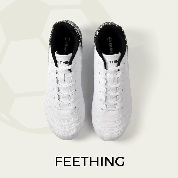 Women Soccer Cleats Firm Ground Light-Weight Youth Training Football Shoes - Picture 9 of 9